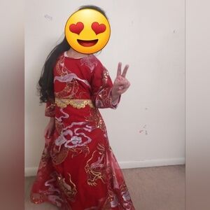 Indian pakistani party wear maxi .Red Maxi